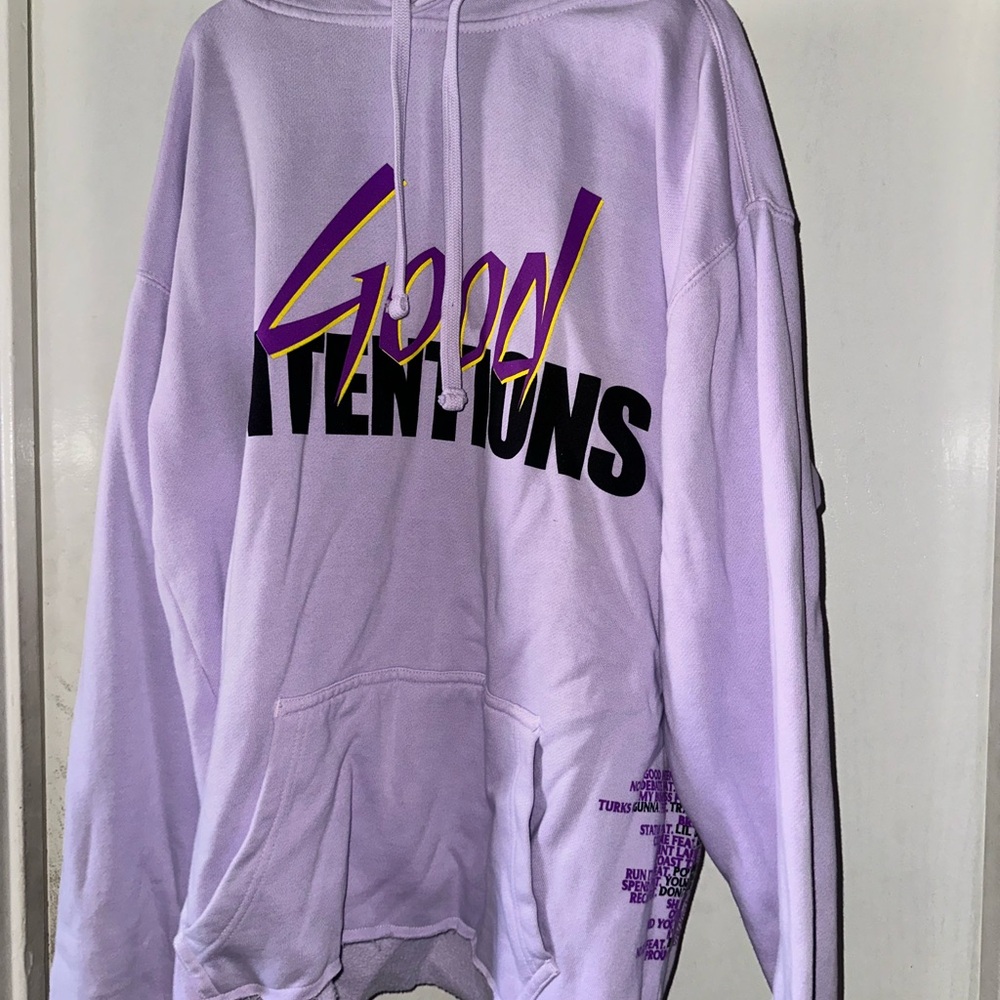 Good Intentions V-Lone Purple Hoodie